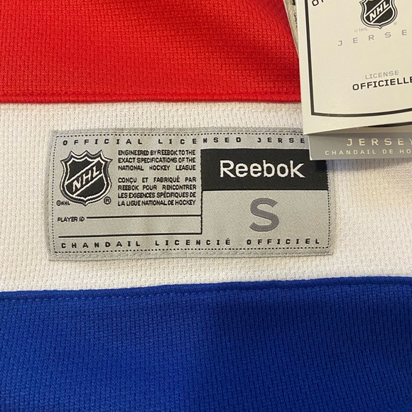 REEBOK WASHINGTON CAPITALS PREMIER WHITE ALTERNATE JERSEY SMALL. - Picture 3 of 4